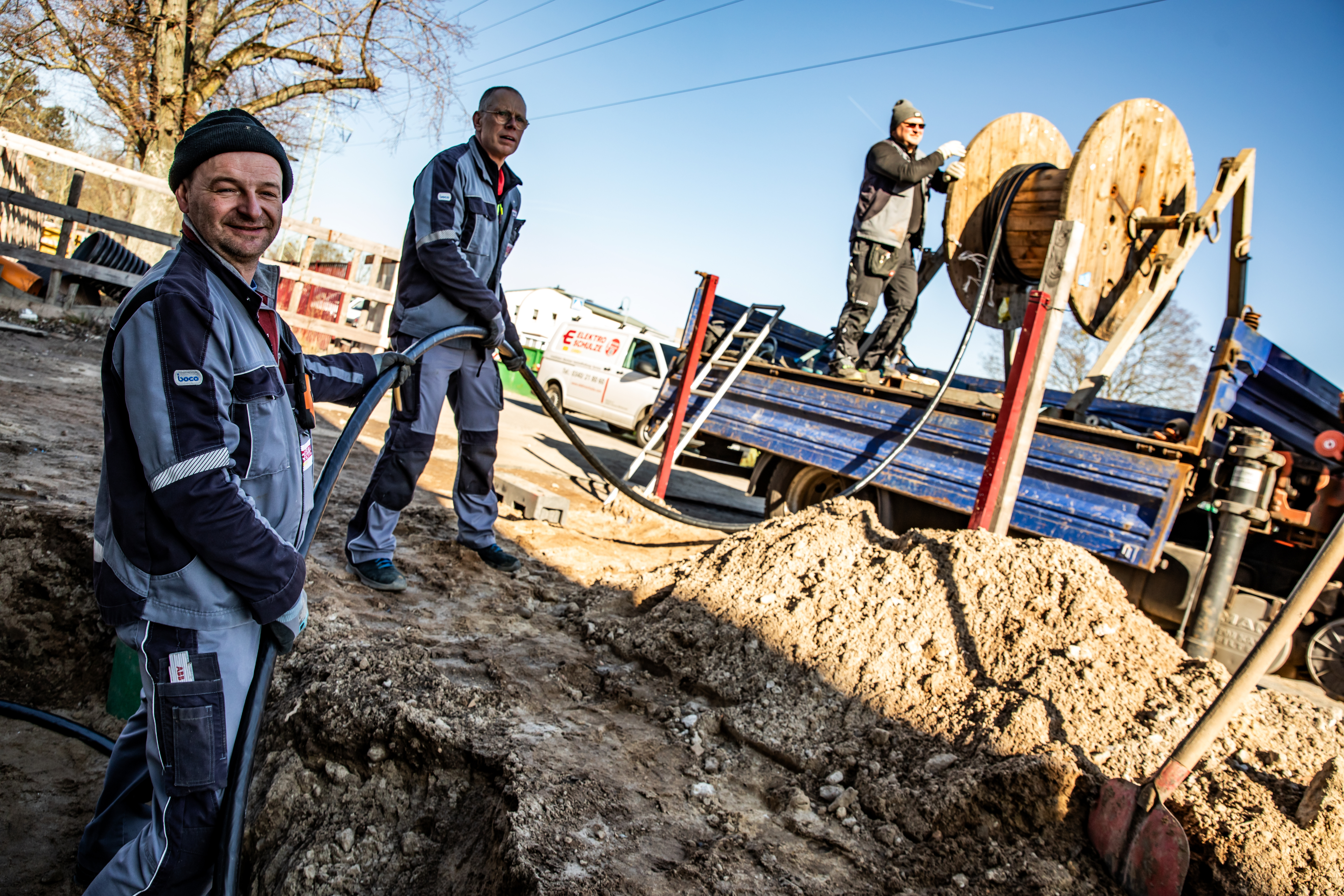 Anschluss an das Schulgebäude